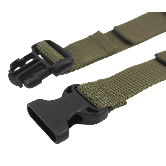 Pas piersiowy do plecaka kolor oliwka 4 wersje