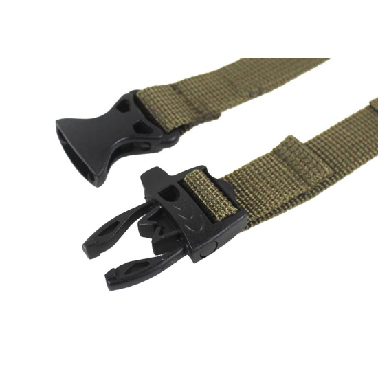 Pas piersiowy do plecaka kolor oliwka 4 wersje