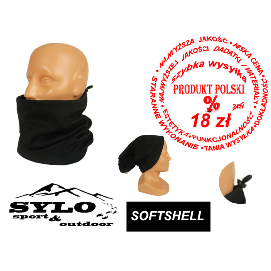 WIELOFUNKCYJNY KOMIN CZAPKA KOMINIARKA SOFTSHELL