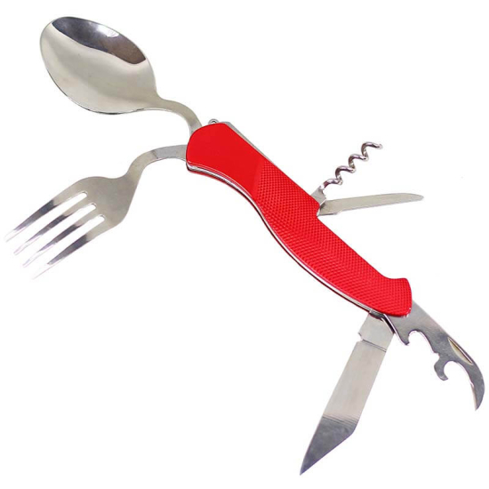 niezbędnik rozłożony czerwony