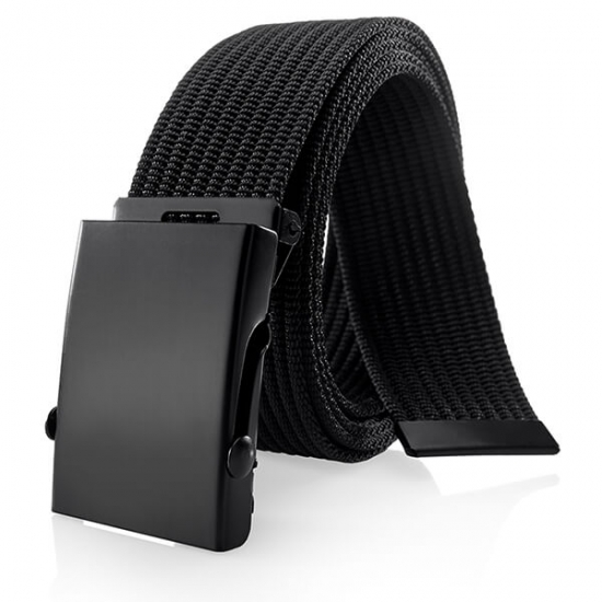 pas, pasek do spodni parciany 40 mm metalowa klamra z blokadą