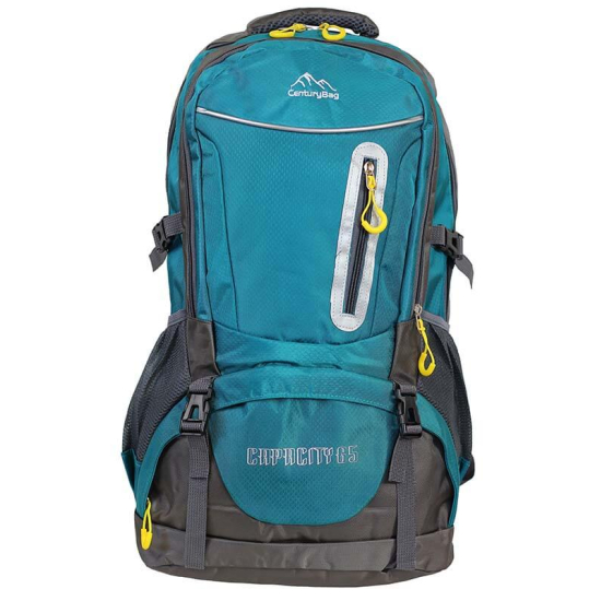 Plecak turystyczny, sportowy 65 litrów kolor morski