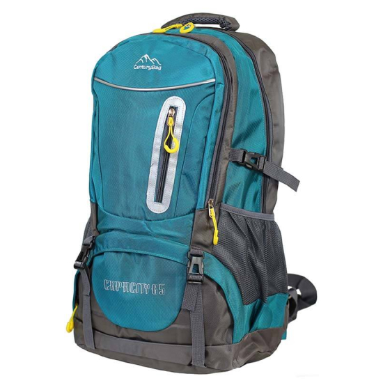 Plecak turystyczny, sportowy 65 litrów kolor morski