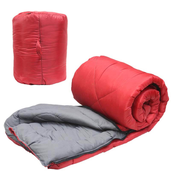 śpiwór turystyczny czerwony