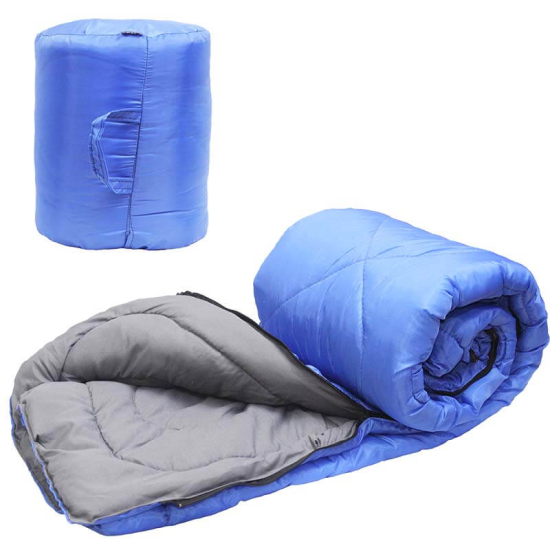 śpiwór turystyczny niebieski